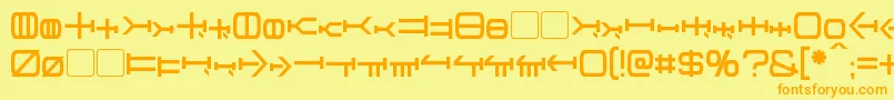 Graalen Font – Orange Fonts on Yellow Background