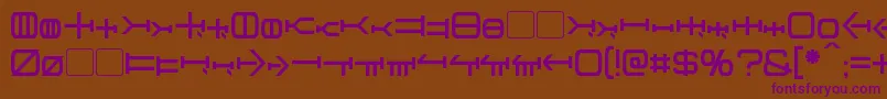 Graalen Font – Purple Fonts on Brown Background