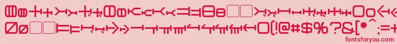 Graalen Font – Red Fonts on Pink Background