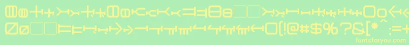 Graalen Font – Yellow Fonts on Green Background