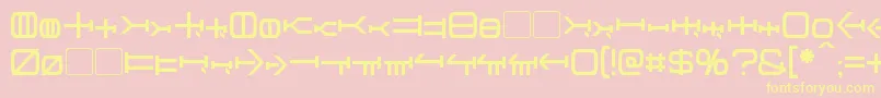 Graalen Font – Yellow Fonts on Pink Background