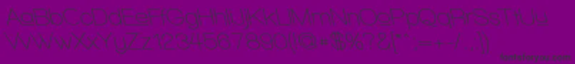 WalkwayUpperSemiboldRevobl Font – Black Fonts on Purple Background