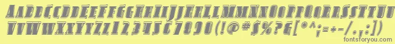 Подробнее о шрифте SfavondalescinlineItalic Шрифт SfavondalescinlineItalic – серые шрифты на жёлтом фоне