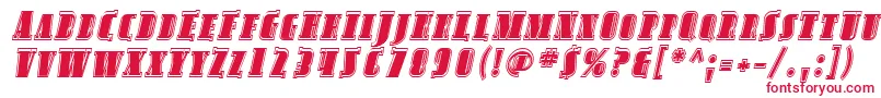 Fonte SfavondalescinlineItalic – fontes vermelhas
