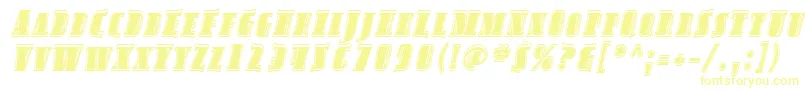 SfavondalescinlineItalic Font – Yellow Fonts