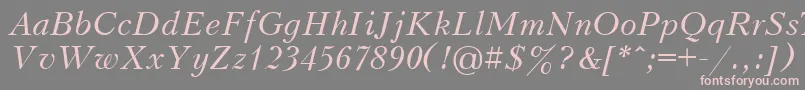 fuente Kudri2 – Fuentes Rosadas Sobre Fondo Gris
