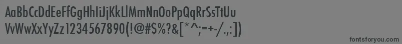 Czcionka StFunctionCondensed – czarne czcionki na szarym tle