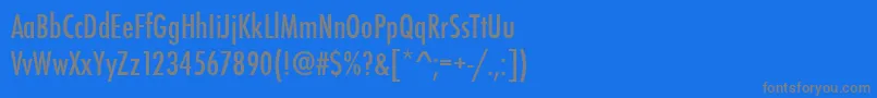 フォントStFunctionCondensed – 青い背景に灰色の文字