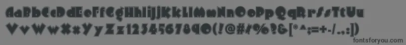 Arbuckleinlinenf Font – Black Fonts on Gray Background
