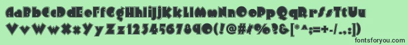 Arbuckleinlinenf Font – Black Fonts on Green Background