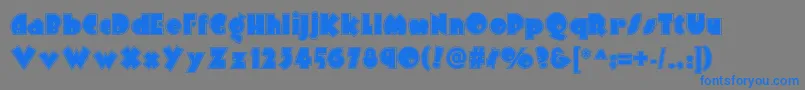 Arbuckleinlinenf-fontti – siniset fontit harmaalla taustalla
