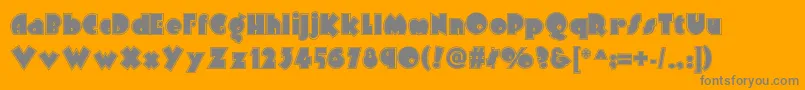 Arbuckleinlinenf Font – Gray Fonts on Orange Background