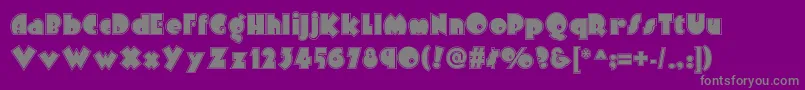 Arbuckleinlinenf Font – Gray Fonts on Purple Background