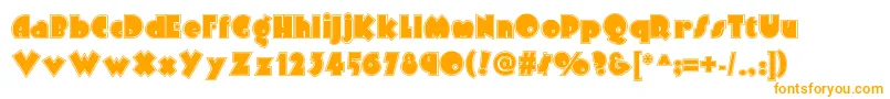 Arbuckleinlinenf Font – Orange Fonts on White Background