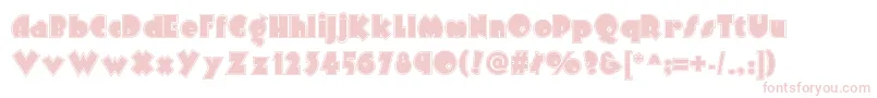 Arbuckleinlinenf Font – Pink Fonts on White Background
