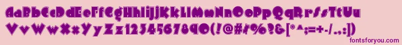 Arbuckleinlinenf Font – Purple Fonts on Pink Background