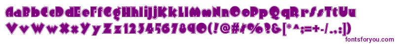 Arbuckleinlinenf Font – Purple Fonts on White Background