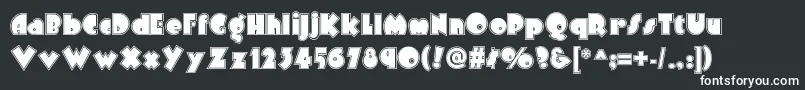 Arbuckleinlinenf Font – White Fonts on Black Background
