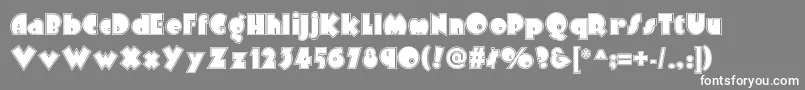 Arbuckleinlinenf Font – White Fonts on Gray Background