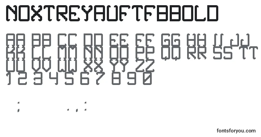 Fuente NoxtreyAufTfbBold - alfabeto, números, caracteres especiales