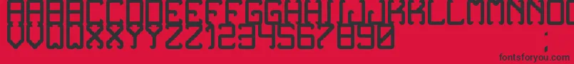 NoxtreyAufTfbBold Font – Black Fonts on Red Background