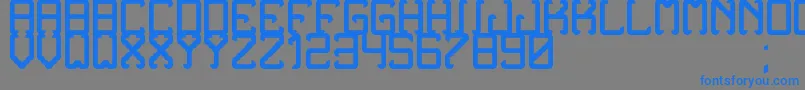 NoxtreyAufTfbBold Font – Blue Fonts on Gray Background