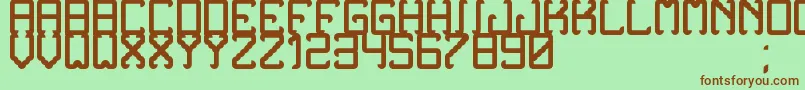 NoxtreyAufTfbBold Font – Brown Fonts on Green Background