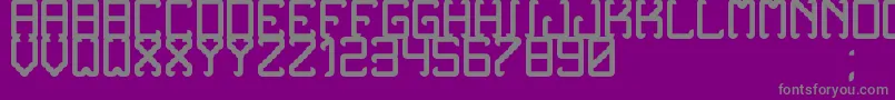 NoxtreyAufTfbBold Font – Gray Fonts on Purple Background