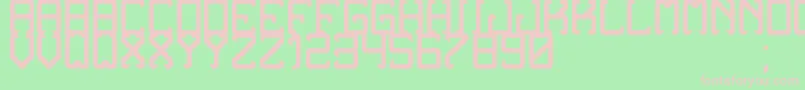 NoxtreyAufTfbBold Font – Pink Fonts on Green Background