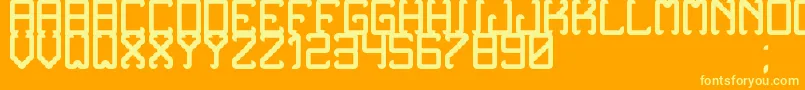 NoxtreyAufTfbBold Font – Yellow Fonts on Orange Background