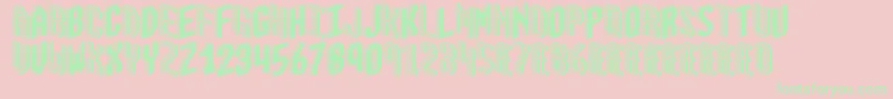 BloxBrk Font – Green Fonts on Pink Background