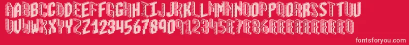 BloxBrk Font – Pink Fonts on Red Background