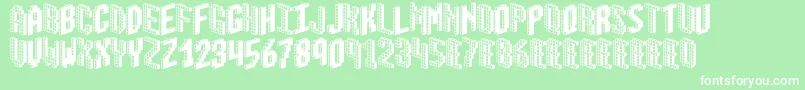 BloxBrk Font – White Fonts on Green Background