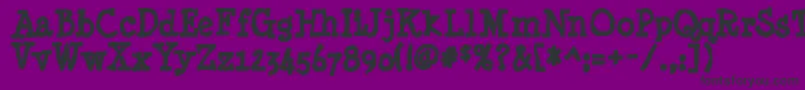 Minyanouvelleink Font – Black Fonts on Purple Background