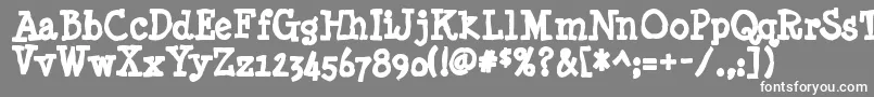 フォントMinyanouvelleink – 灰色の背景に白い文字