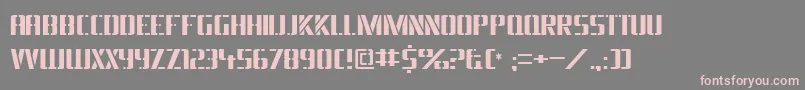 BraesidelumberboyRussian Font – Pink Fonts on Gray Background