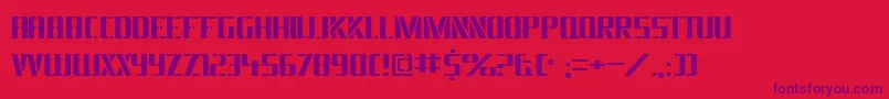 BraesidelumberboyRussian Font – Purple Fonts on Red Background
