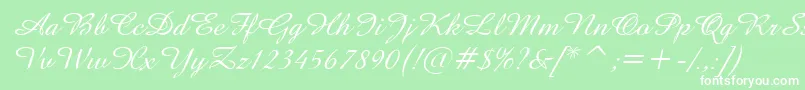 AmazeDItalic Font – White Fonts on Green Background