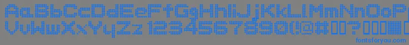 Więcej informacji o czcionce Dotspecial Czcionka Dotspecial – niebieskie czcionki na szarym tle