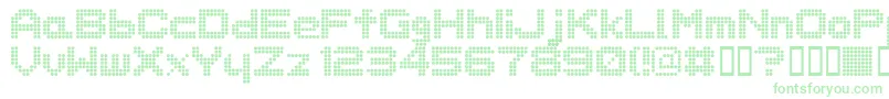 Dotspecial Font – Green Fonts on White Background