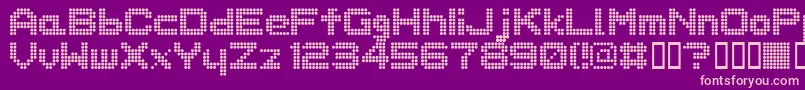 Dotspecial Font – Pink Fonts on Purple Background