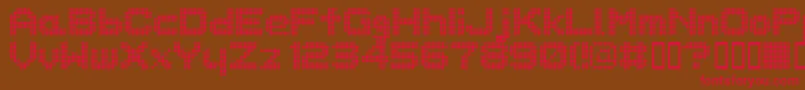 Dotspecial Font – Red Fonts on Brown Background