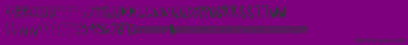 Flavormaker Font – Black Fonts on Purple Background