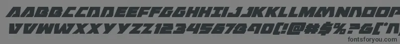 Eaglestrikesuperital Font – Black Fonts on Gray Background