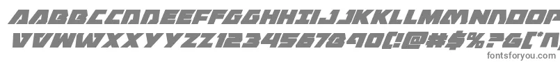 Eaglestrikesuperital Font – Gray Fonts on White Background