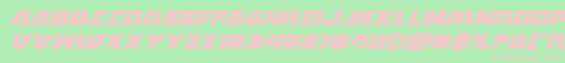 Eaglestrikesuperital Font – Pink Fonts on Green Background