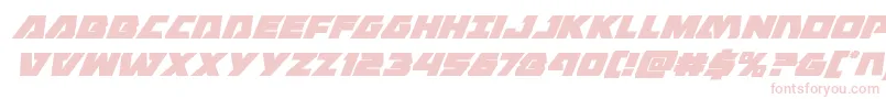 Шрифт Eaglestrikesuperital – розовые шрифты на белом фоне