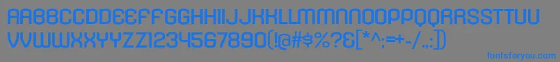 KleptocracyTitlingExRg Font – Blue Fonts on Gray Background