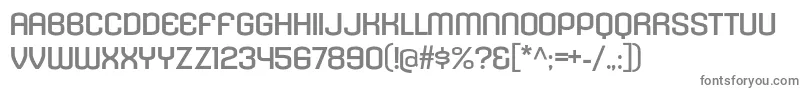 フォントKleptocracyTitlingExRg – 白い背景に灰色の文字