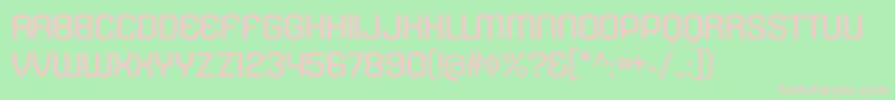 KleptocracyTitlingExRg Font – Pink Fonts on Green Background